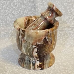 Onyx Crystal Mortar and Pestle